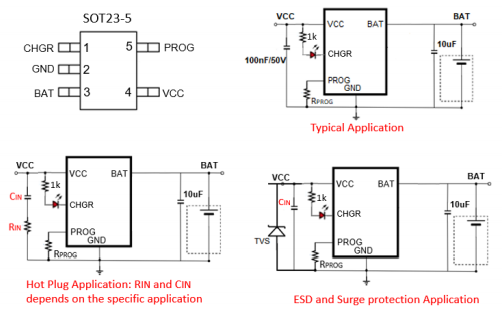 SA4354 36V 集成 OVP 保护 600mA 锂电池线性广州充电芯片