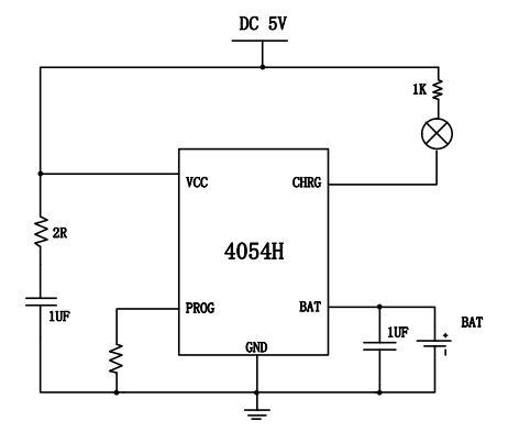 4054H 具有电源 OVP 功能的 500mA 广州单节锂离子电池线性充电器