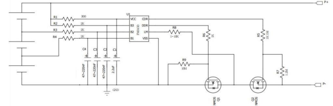 FM3450C 广州3节串联用锂电池保护IC