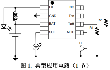 YX861C 是一款支持LED 常亮和闪亮两功能 的广州太阳能灯串控制芯片