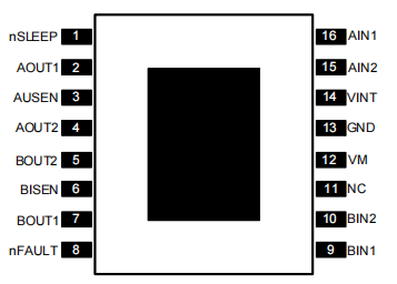 带电流控制的广州双通道H桥电机驱动器 LTK8833C 输入电压13V，每个H桥RMS电流1.3A，峰值2.0A